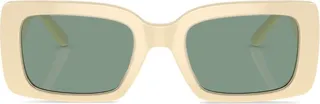 Logo-Plaque Rectangle-Frame Sunglasses