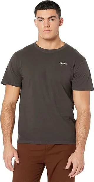 Rhythm Classic Brand Tee (Vintage Black) Men's T Shirt