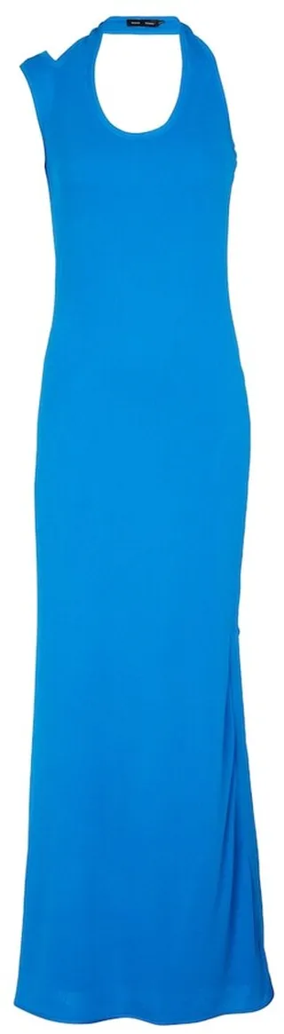 Halterneck jersey maxi dress