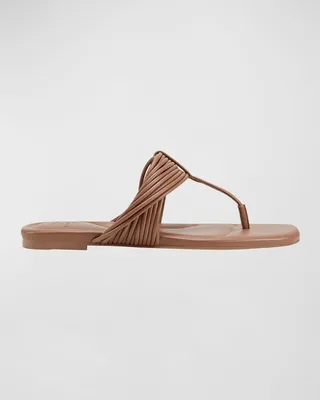 Tanya Twisted Multi-Strap Thong Sandals