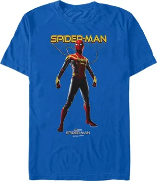 Men's Marvel Spider-Man: No Way Home Web Hero T-Shirt - Royal Blue - Medium