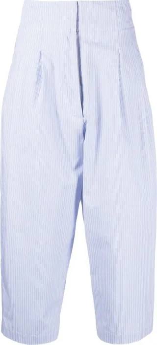 Sophie striped cropped trousers