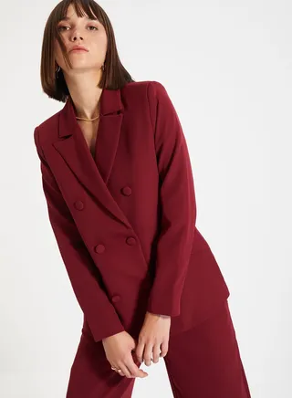 Button Detail Blazer