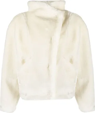 Cropped Faux-Fur Jacket