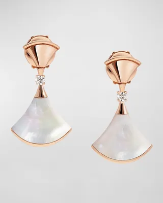 Divas' Dream 18k Rose Gold Mother-of-Pearl Earrings