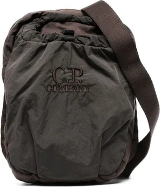 Logo-Embroidered Crossbody Bag