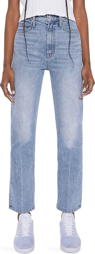 The Rider High Waist Straight Leg Jeans