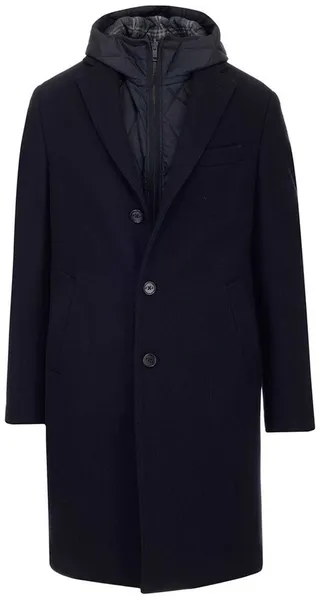 Fay Layered Hooded Coat