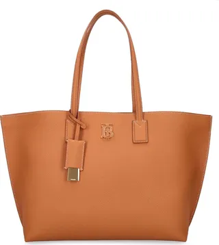 Medium soft leather tote bag