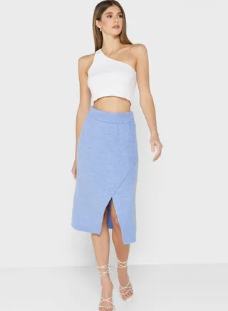 Knitted Wrap Skirt