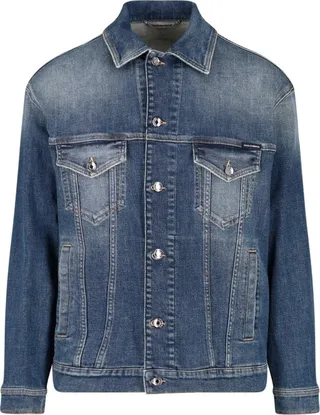 Dolce & Gabbana Buttoned Long-Sleeved Denim Jacket