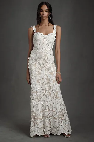 BHLDN Brigitta Gown White