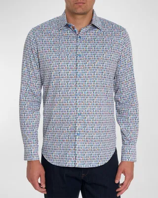 Men's Boo Yah Cotton-Stretch Sport Shirt