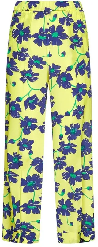 P.A.R.O.S.H. Floral Printed Cropped Trousers