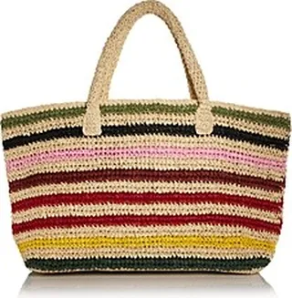 Aqua Dawning Large Raffia Tote - 100% Exclusive