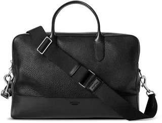 Canfield Double Zip Natural Grain Briefcase