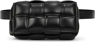 Bottega Veneta Padded Cassette Intrecciato Leather Belt Bag