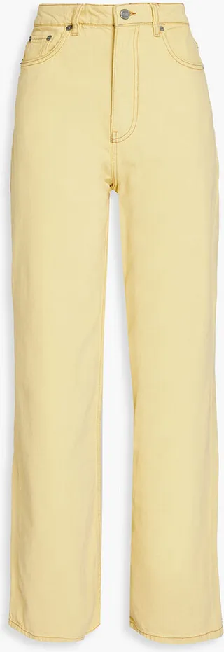 High-rise wide-leg jeans