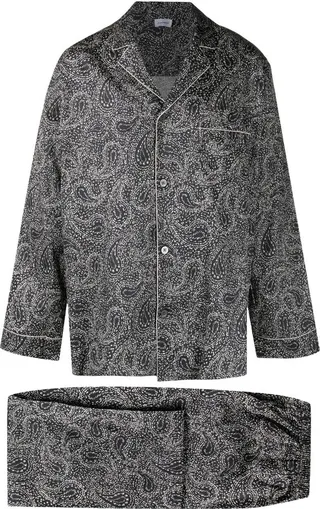 Blue Paisley Print Pyjamas