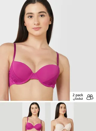 Lace Detail Bra Set
