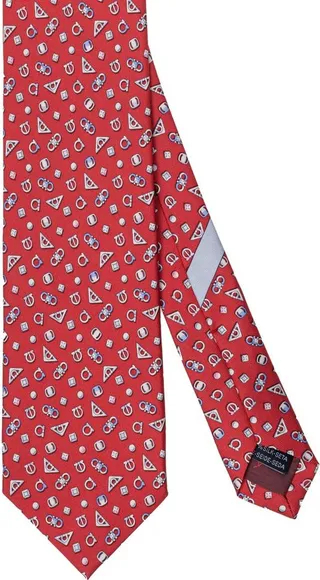 Salvatore Ferragamo Micro Pattern Printed Tie