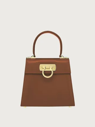Ferragamo Women Iconic Top Handle (S) Brown