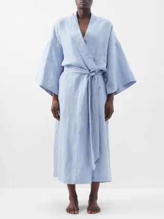 02 Belted Linen Robe