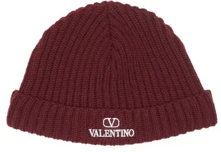VLOGO Ribbed Virgin Wool Beanie