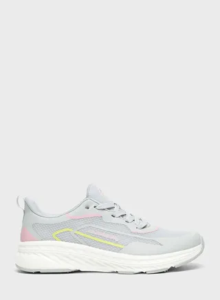 Textured Lace-Up Sneakers