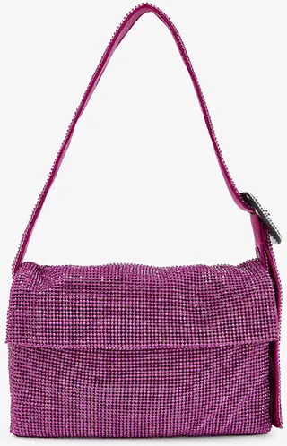 Womens Fuschia Vitty La Mignon Mesh Shoulder bag