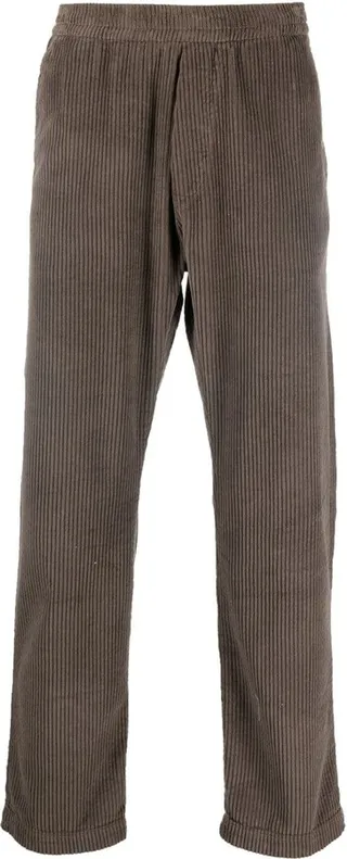 Straight-Leg Corduroy Trousers