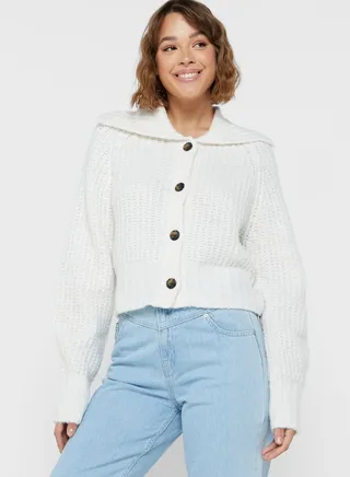 Knitted Button Down Cardigan