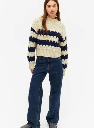 High Neck Knitted Sweater