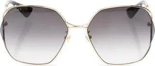 Gucci Eyewear Double Bridge Oversized Frame Sunglasses