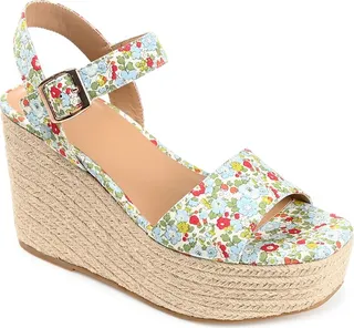 Journee Collection Pearrl Espadrille Wedge Sandal