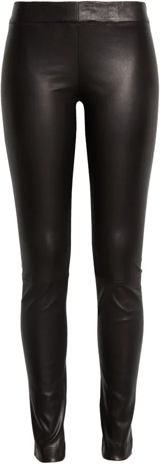 Shiny Lambskin Leather Leggings