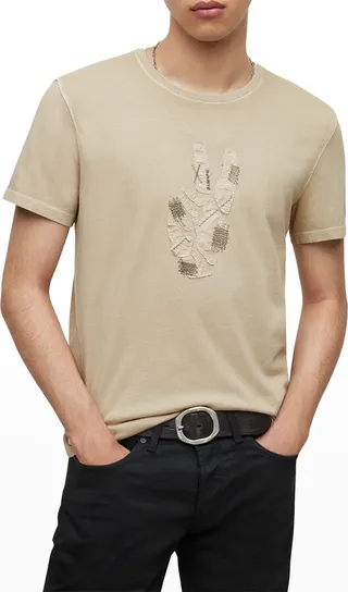 Men's Skull Patch Crew T-Shirt