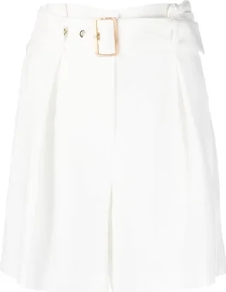 Belted Wide-Leg Shorts