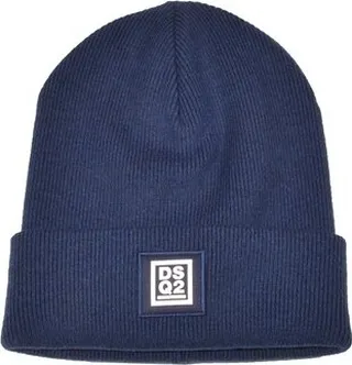 Dsquared2 Logo Patch Ribbed Beanie