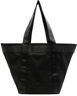Embossed-Logo Tote Bag