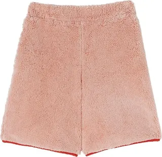 Fleece-Texture Cotton Shorts