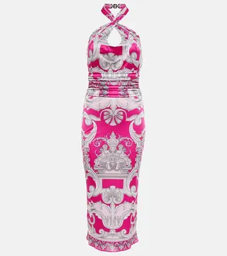 Printed midi dress