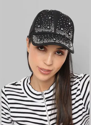 Casual Solid Polyester Baseball Cap For Women
