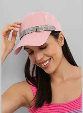 Casual Solid Polyester Baseball Cap For Women