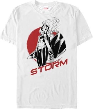 Men's Marvel X-Men Storm Badge T-Shirt - White - Small