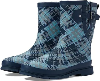 Western Chief Waterproof Mid Rain Boot (Tweed Plaid) Women's Rain Boots