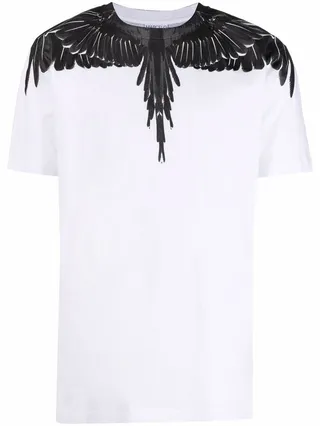 Wings-print cotton T-shirt
