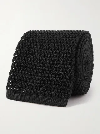 8cm Knitted Silk Tie