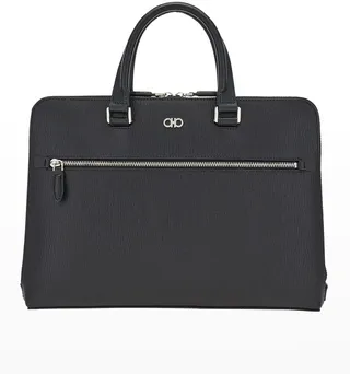 Men's Leather Gancini Briefcase Bag