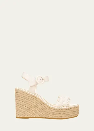 Reema Braided Ankle-Strap Wedge Espadrilles